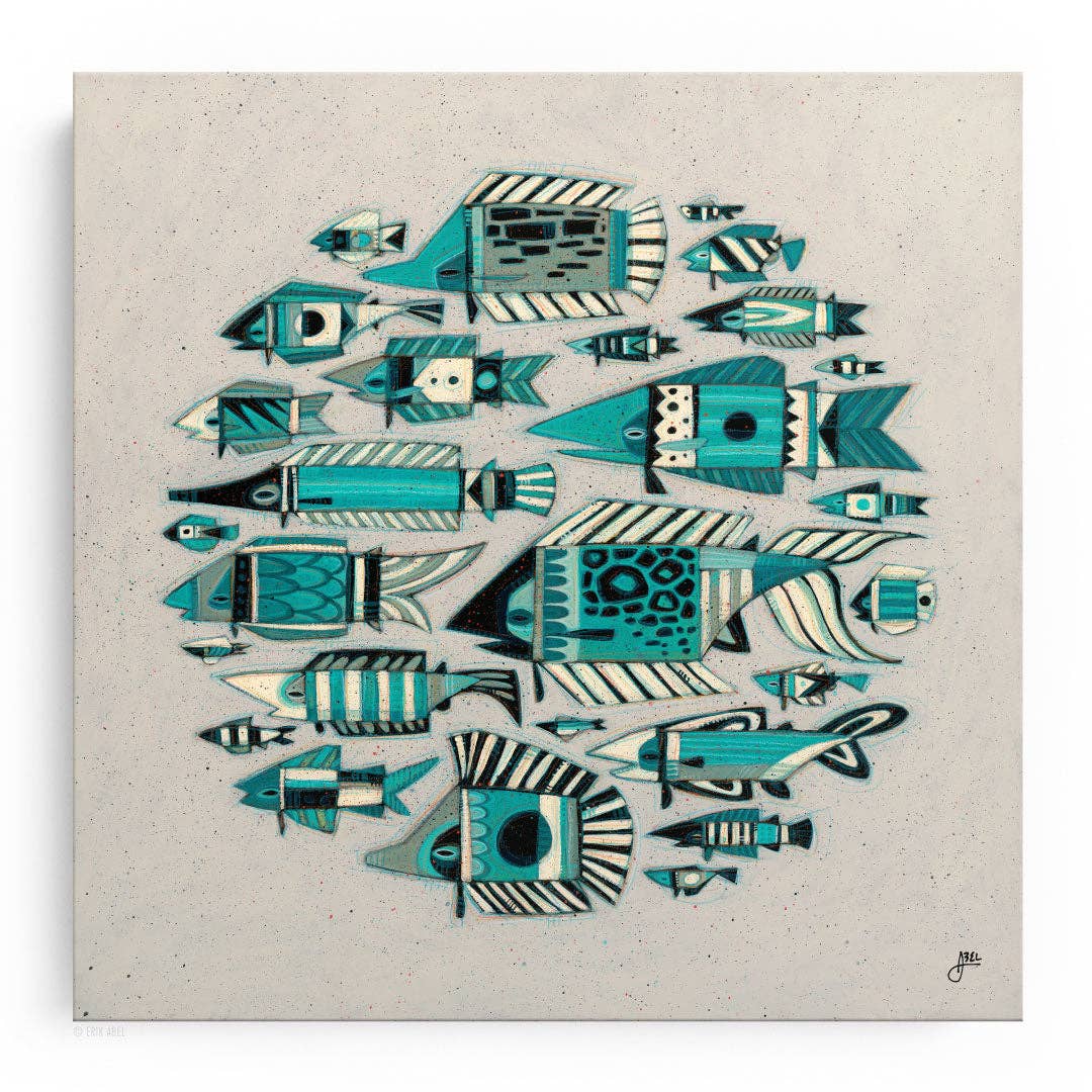 Bait Ball - WHLSL Print: Unframed / 12x12 / Bamboo Paper