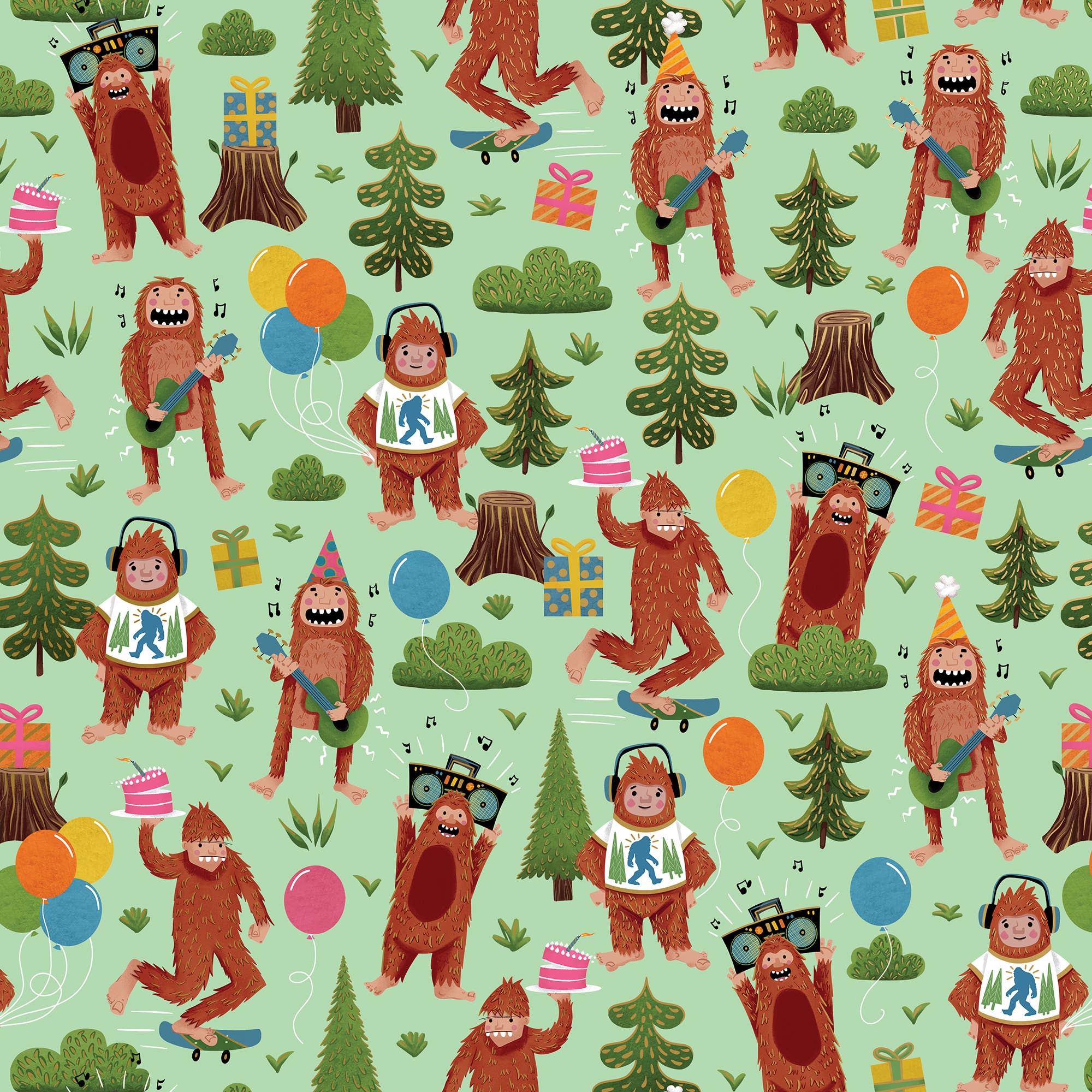 Bigfoot Party - Wrap - Rolls