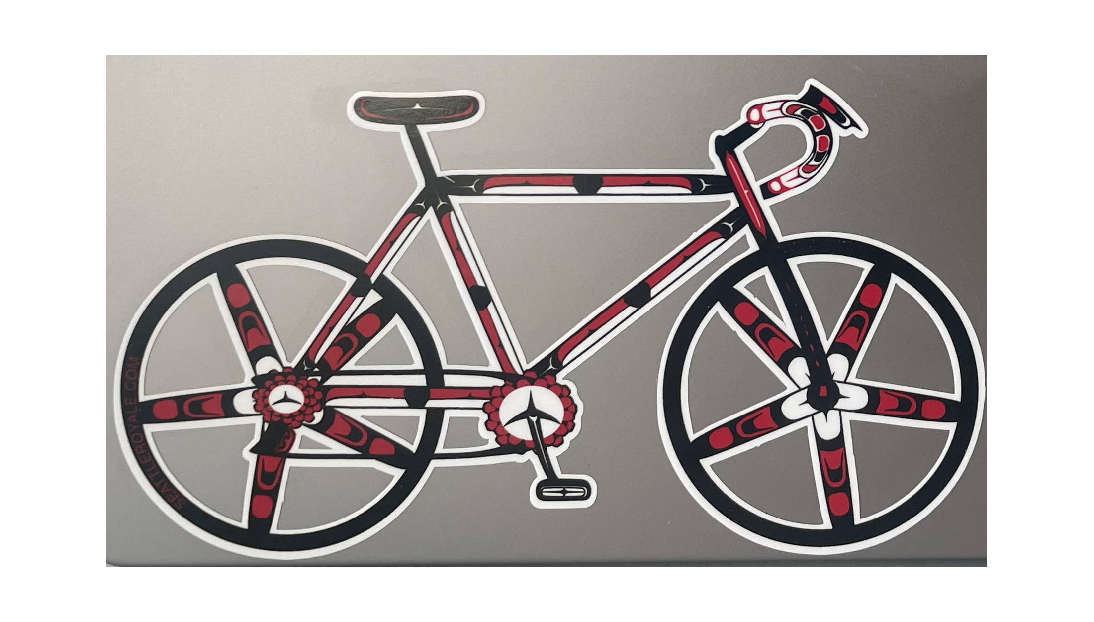 Pacific Northwest Native American Bicycle Vinyl Sticker