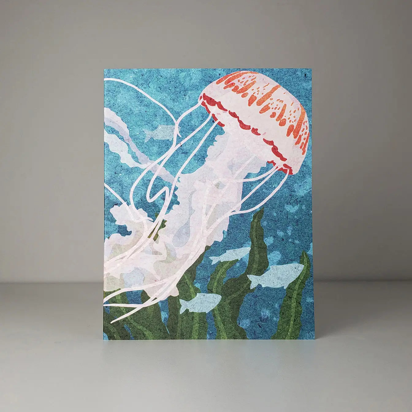 Studio Sardine: Compass Jellyfish A2 Size Notecards, Blank Greeting Cards