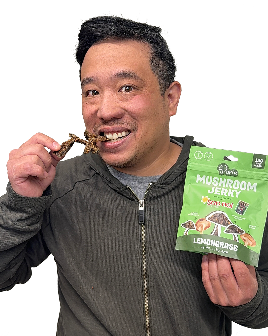 Pan's Mushroom Jerky - 2.2oz Lemongrass