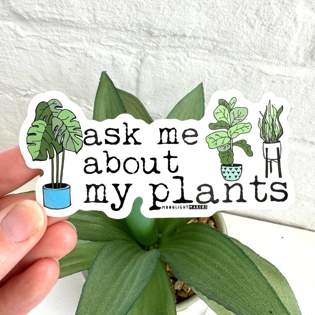 Ask Me About My Plants - Stickers - CLOSEOUT SALE