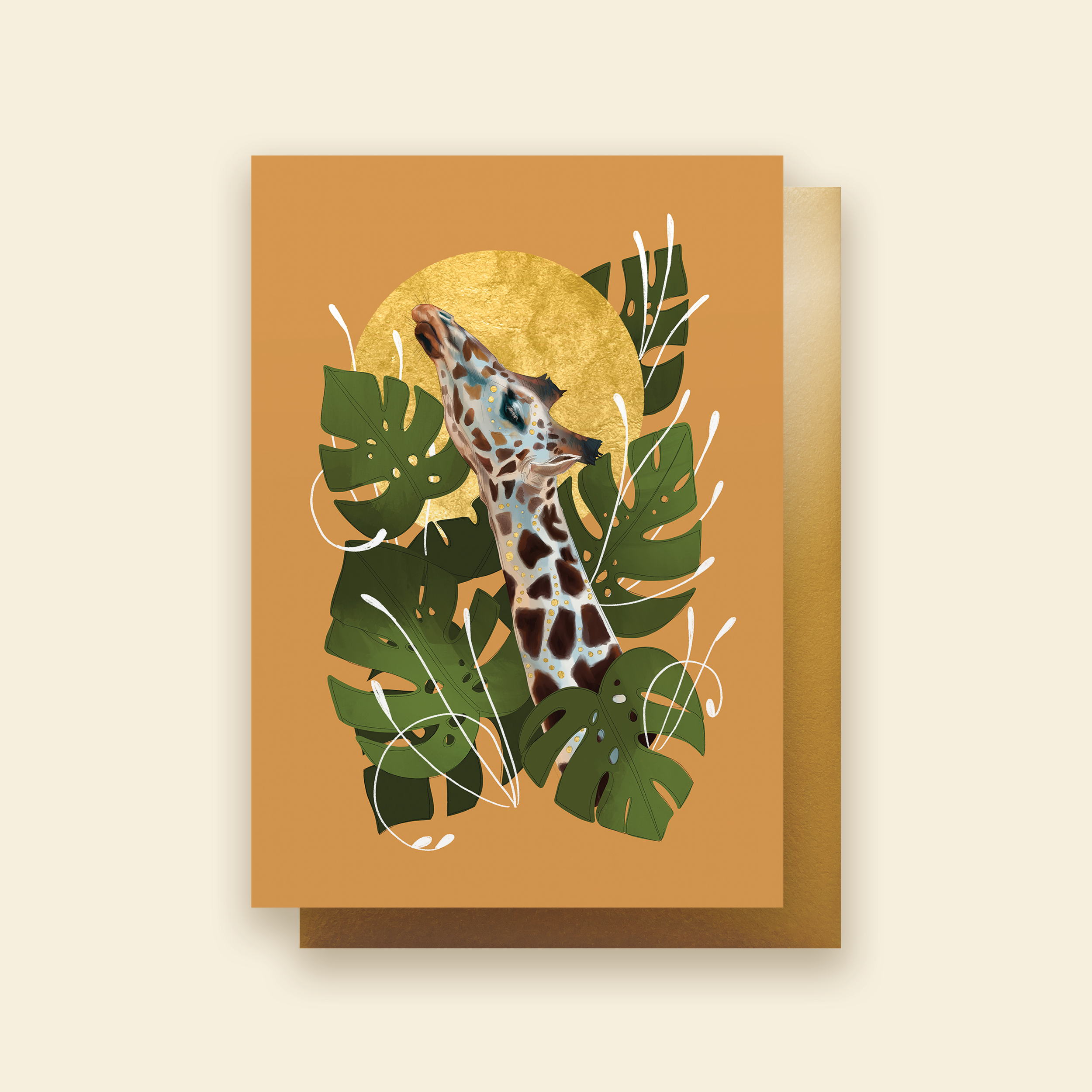 Monstera Giraffe | Greeting Card