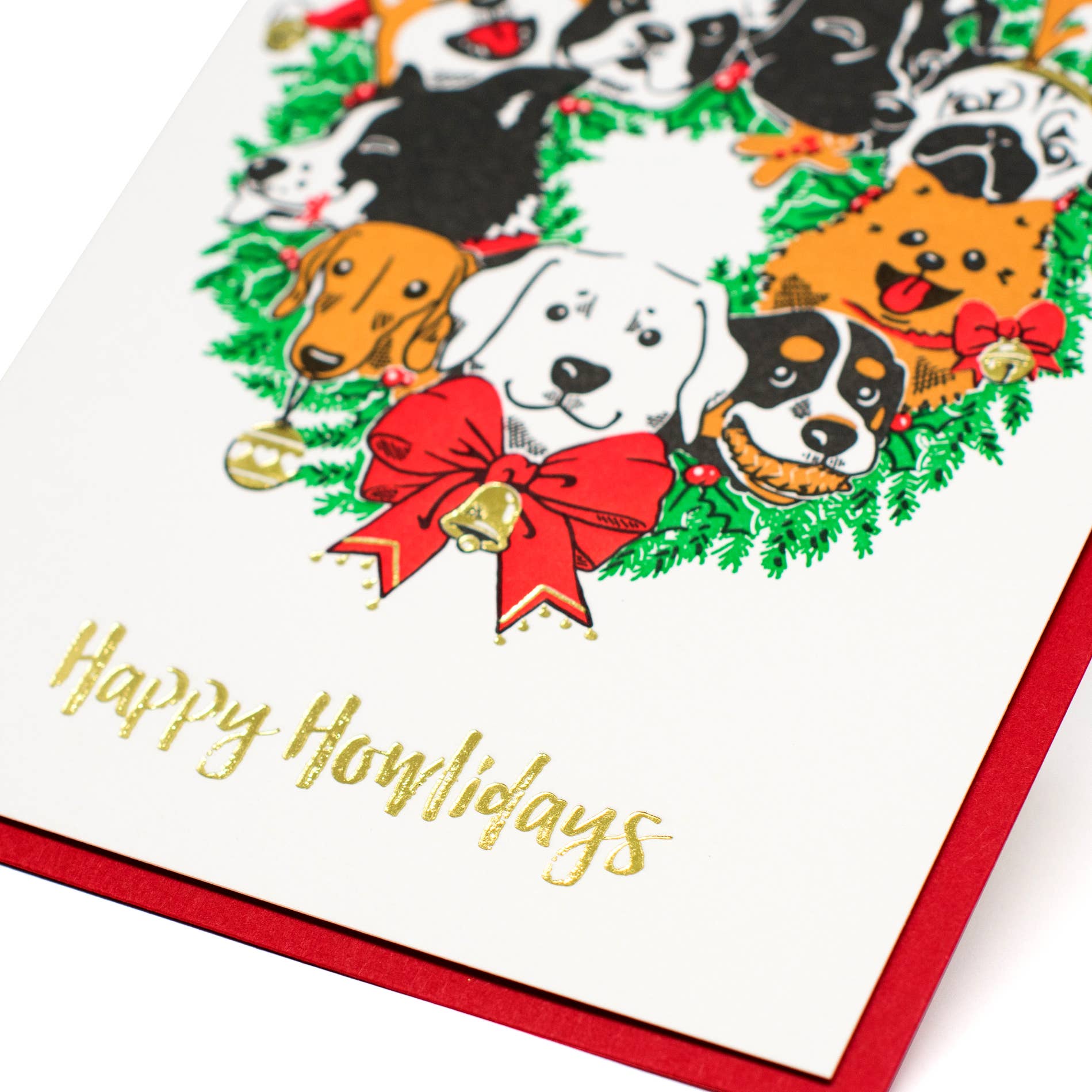 Happy Howlidays Dog Card: Single Card