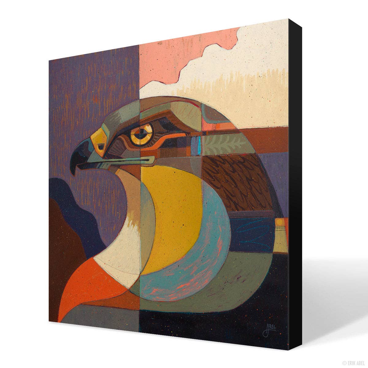 Red Tailed - WHLSL Print: Black Frame / 12x12 / ChromaBlock