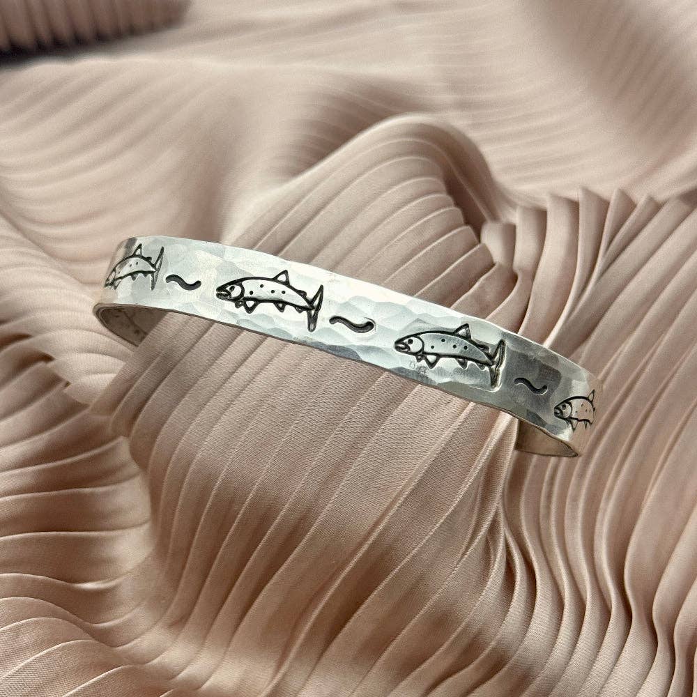 Handmade Upstream Cuff: Gold