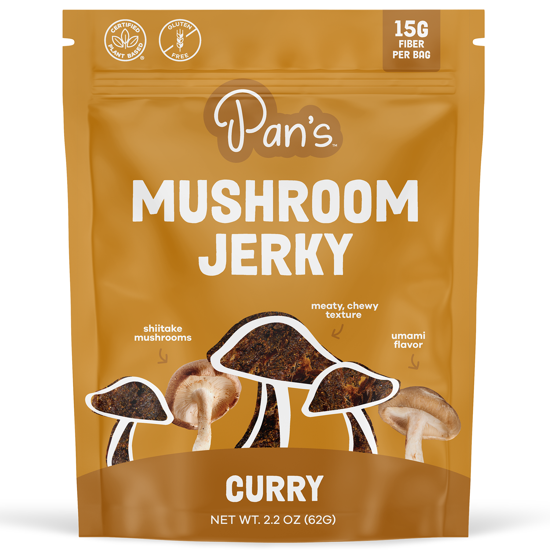 Pan's Mushroom Jerky - 2.2oz Curry