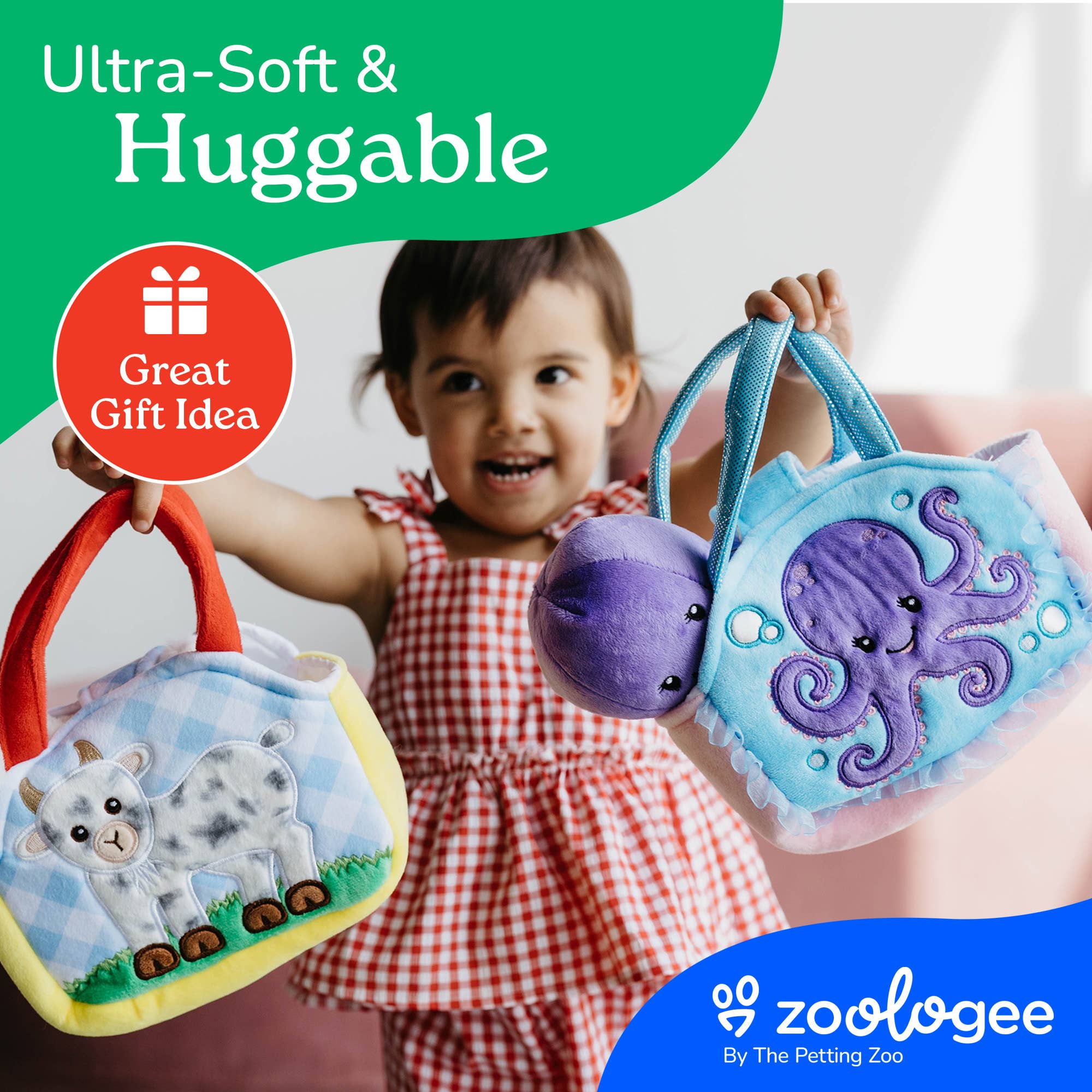 Plush Animal Set with Purse - Octopus