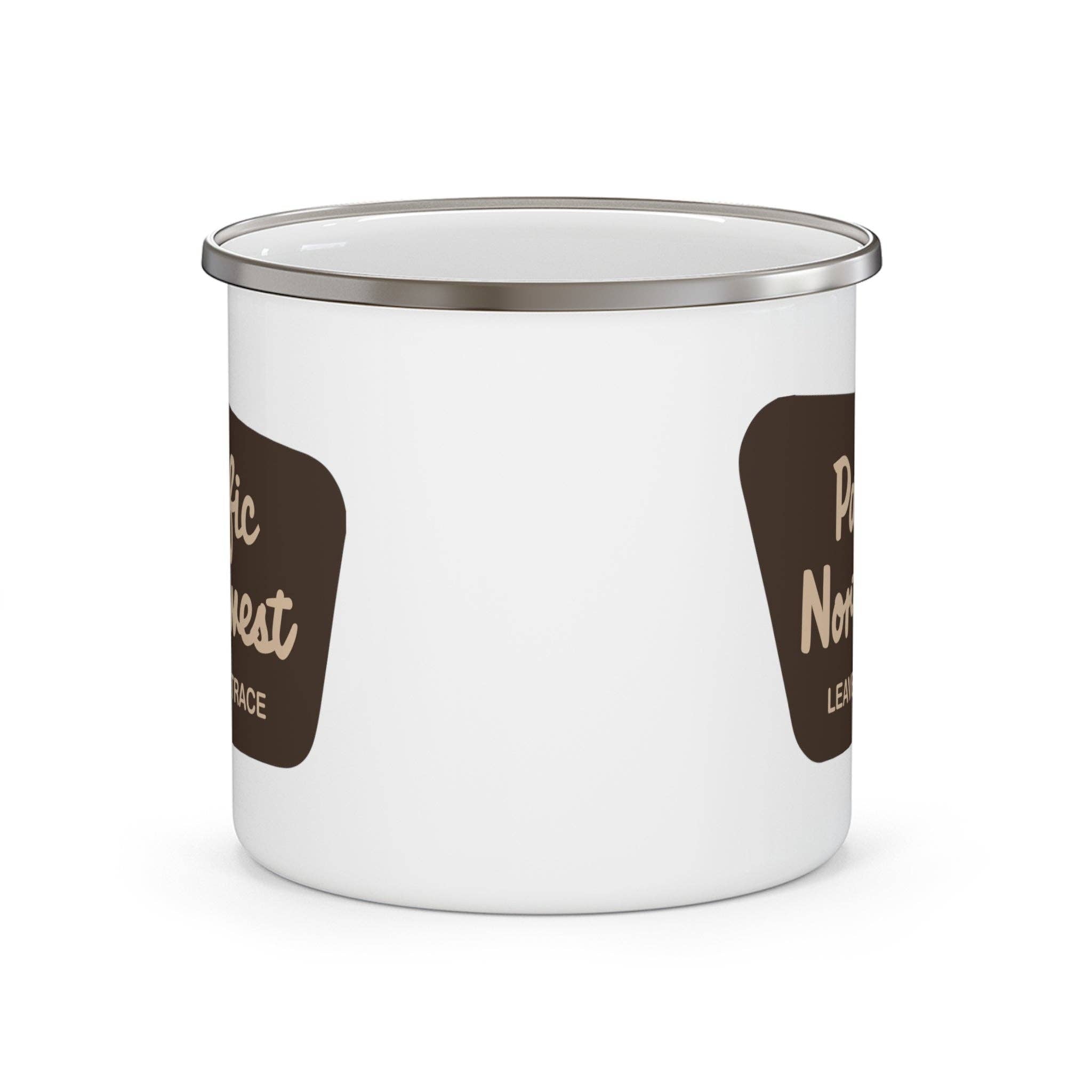 Pacific Northwest National Forest Enamel Camping Mug