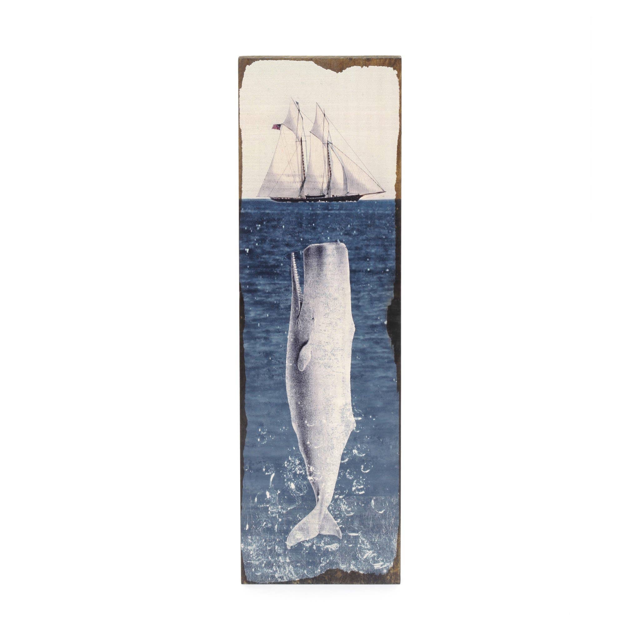 Moby Dick - Timber Wall Art: Tiny