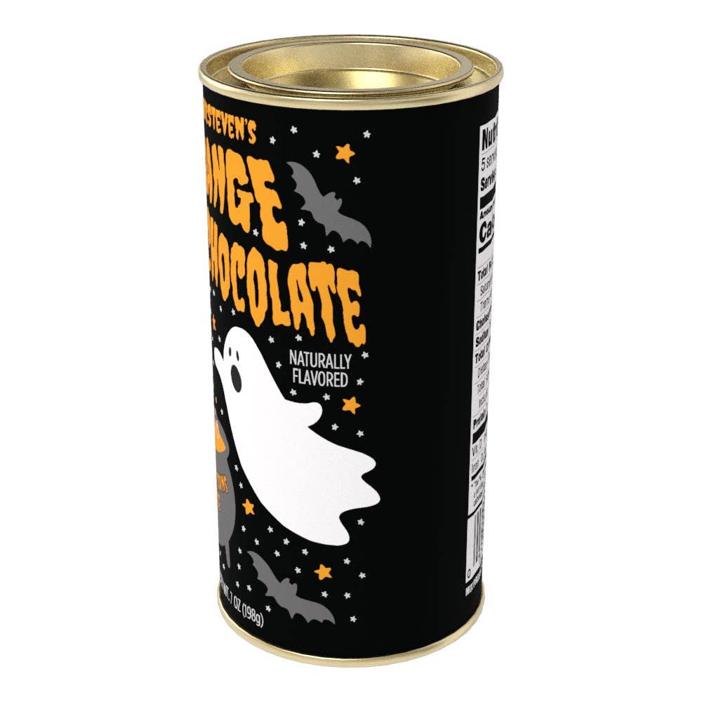 Halloween Ghost Orange Colorful Hot Chocolate (7oz Tins)