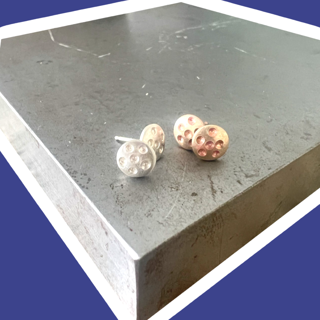 Pickleball Post earrings: Sterling silver