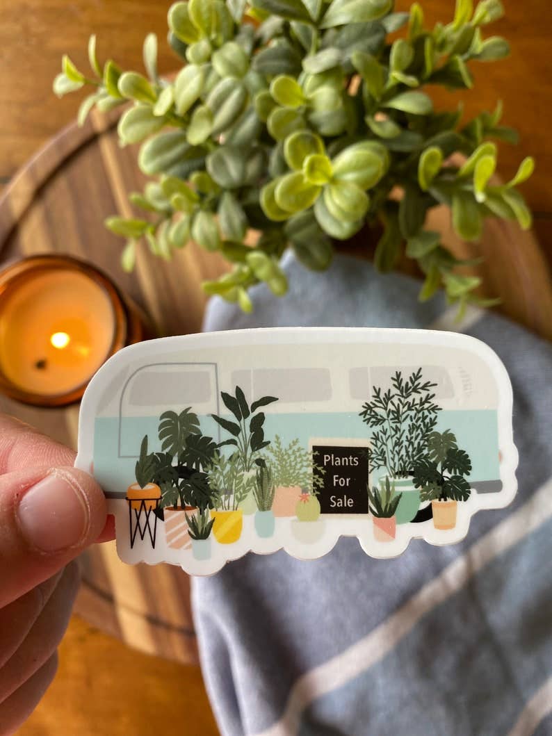 Van Plant Sale Sticker
