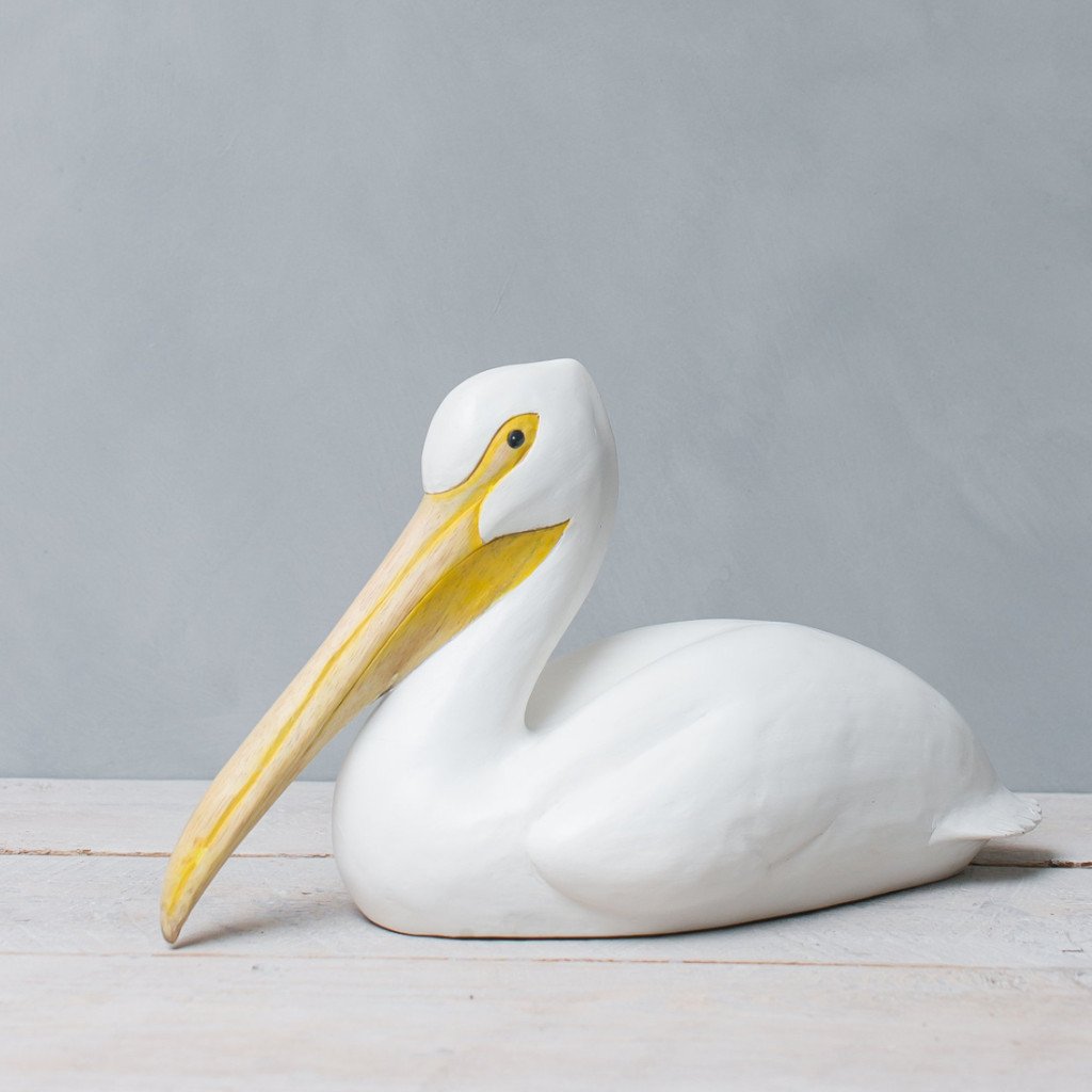 Pelikan ペリカン アクセサリ セラミック フィギュア ホワイト (大) Pelican - White - 18