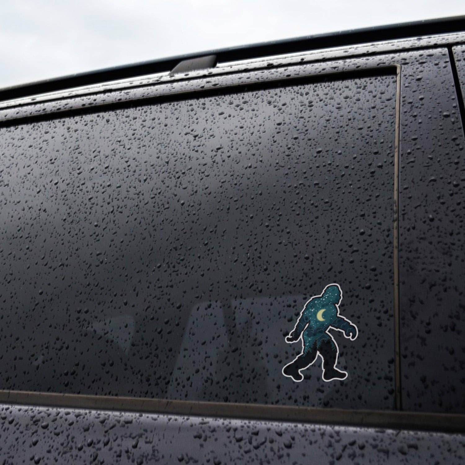 Bigfoot Night Sky Sticker