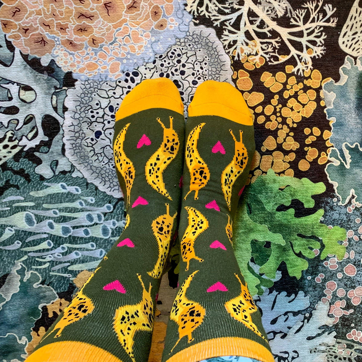 Banana Slug Socks - $1 to Charity! - 80% Bamboo - Unisex