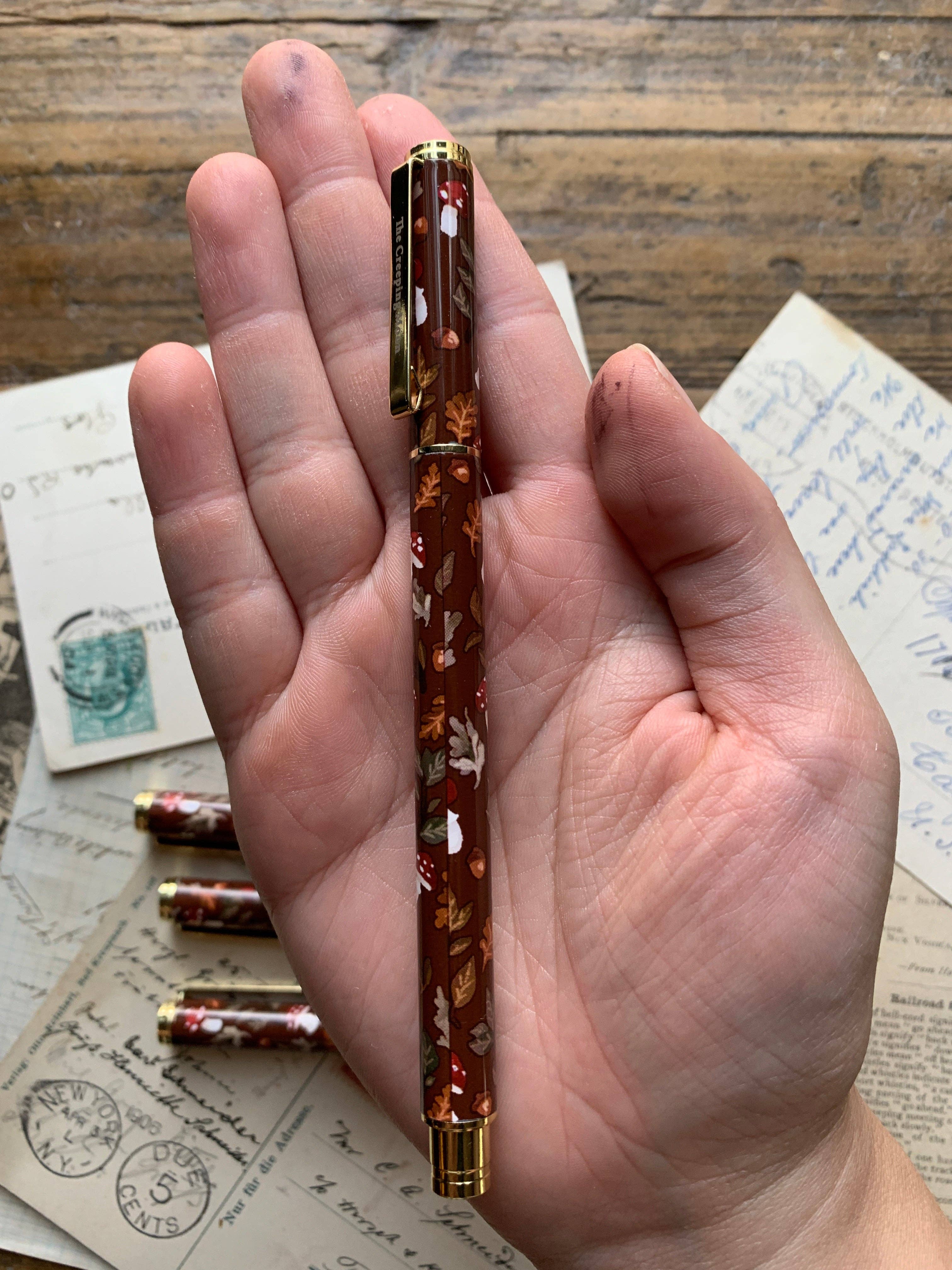 Autumn foliage refillable gel pen