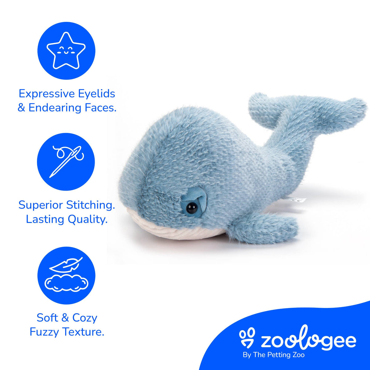 15" (42cm) Sea Fuzzlez Whale Sea Life