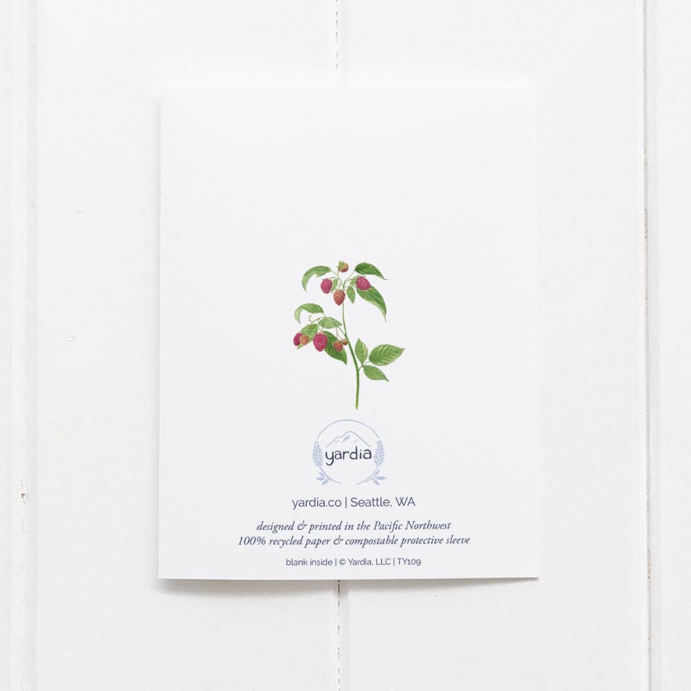 Thank You Berry Much Card - Thank You Greeting Card