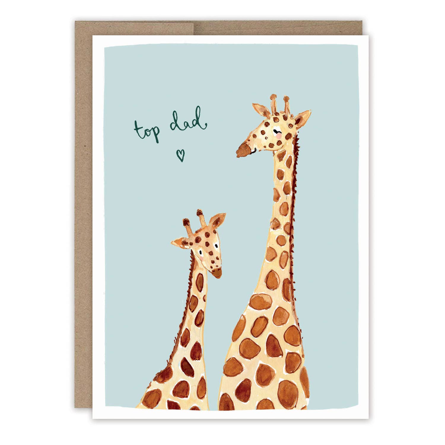 Top Dad Giraffes Father's Day Card