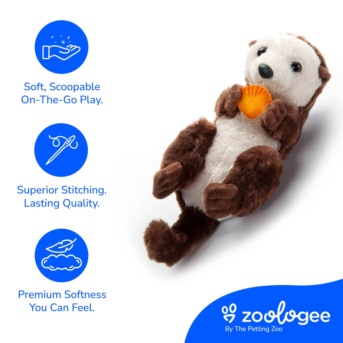 Scoopz Sea Otter w/shell Small 8" (21cm)