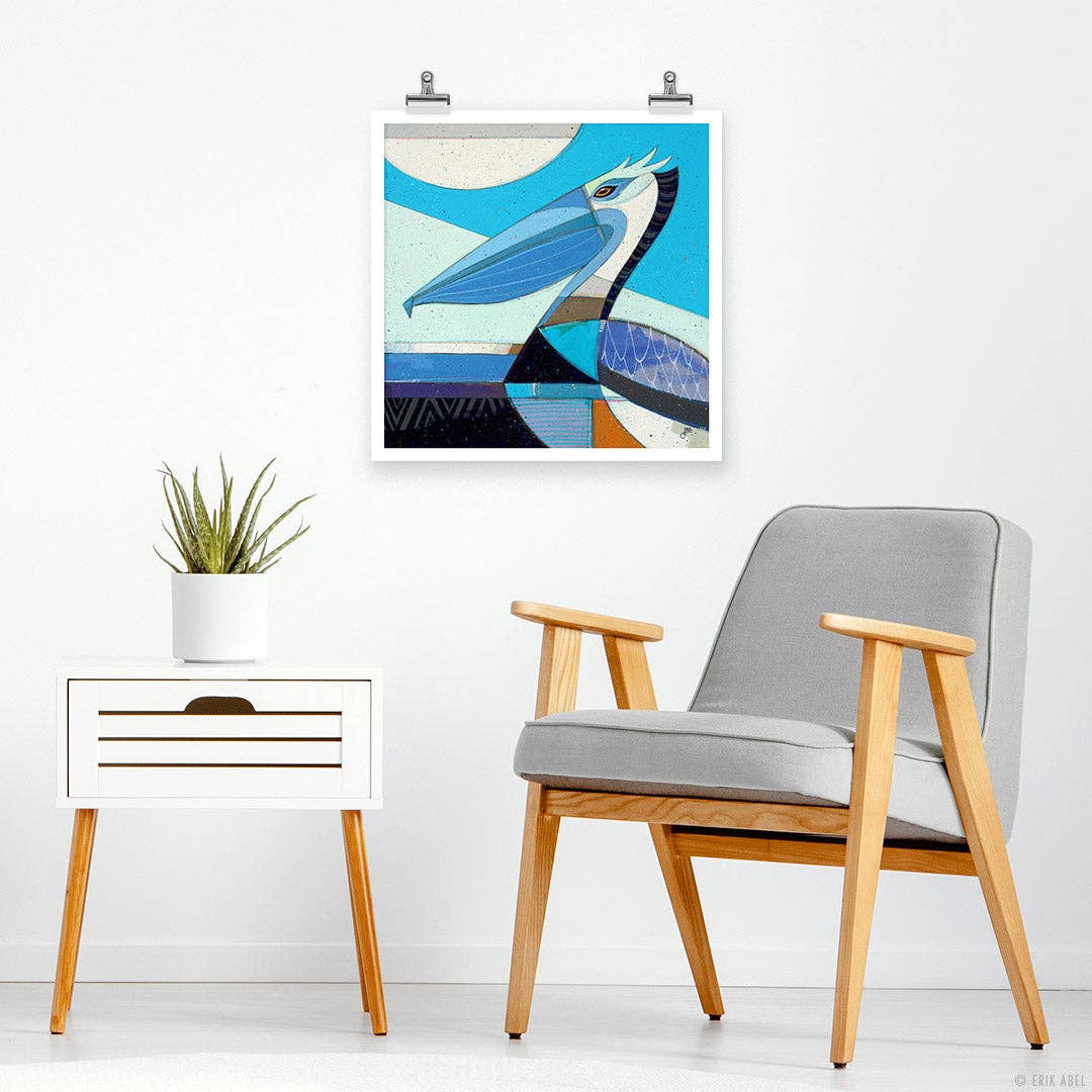 Pelicano 5 - WHLSL Print: ChromaBlock / ChromaBlock Black / 12x12