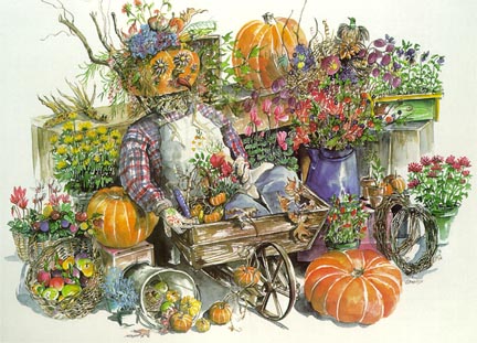 Pumpkin Market Limited Print