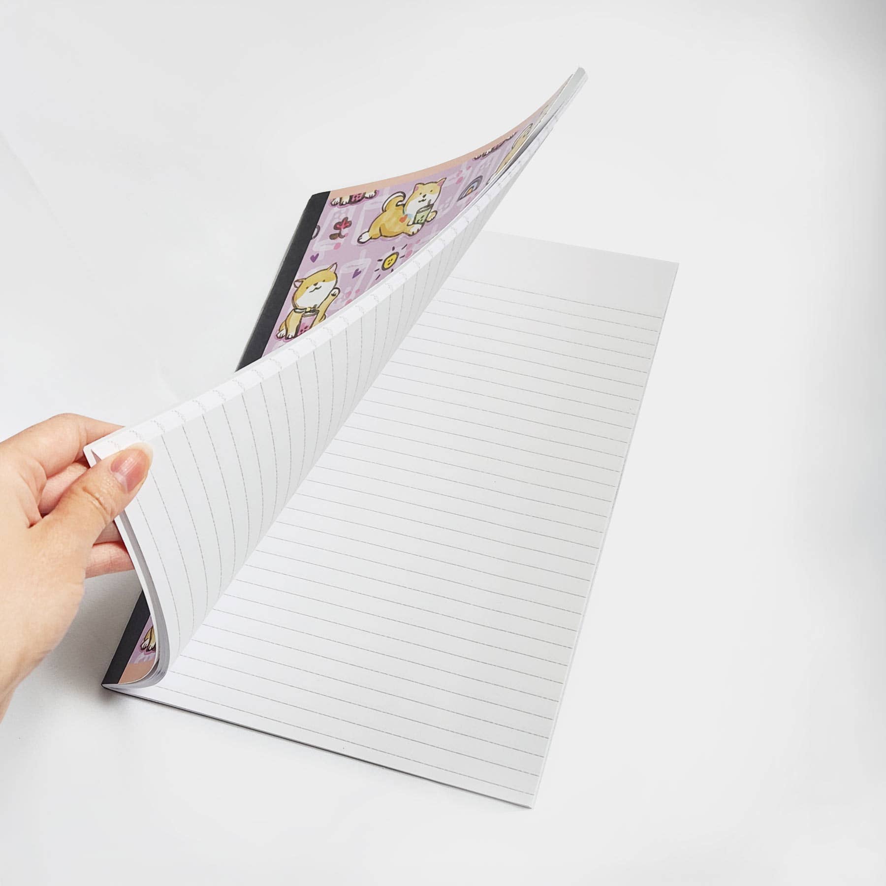 Corgi Matcha Composition Notebook
