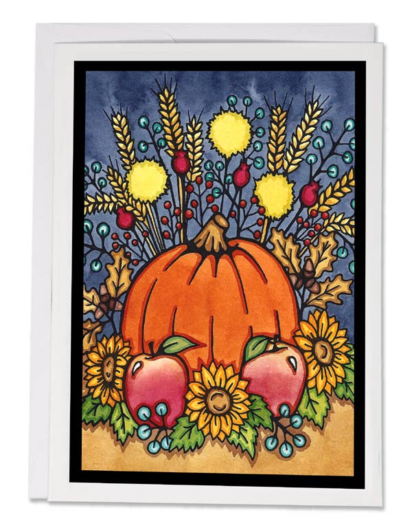 Greeting Card Harvest Pumpkin