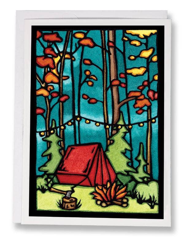 Greeting Card Evening at Camp Tent