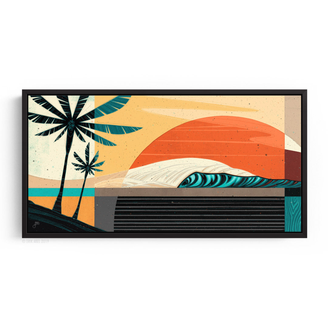 Tropic Sol -Chroma Block Matte Black Frame (12"x6")