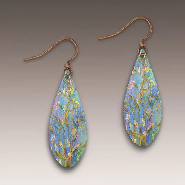 Almond Branches Dew Drop Handmade Earrings | 51DE