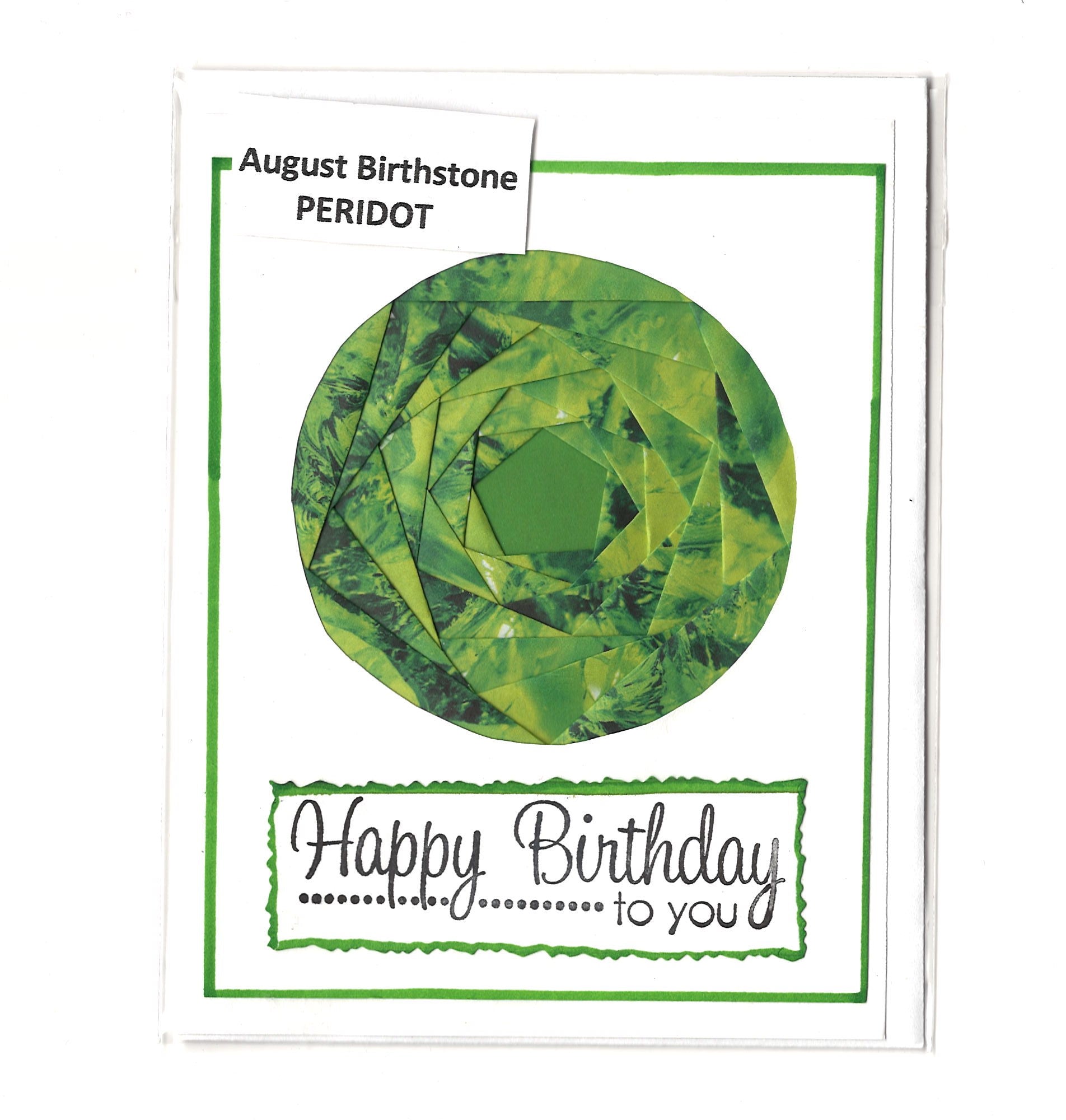 Birthstone Birthday Card | Helen Hecker