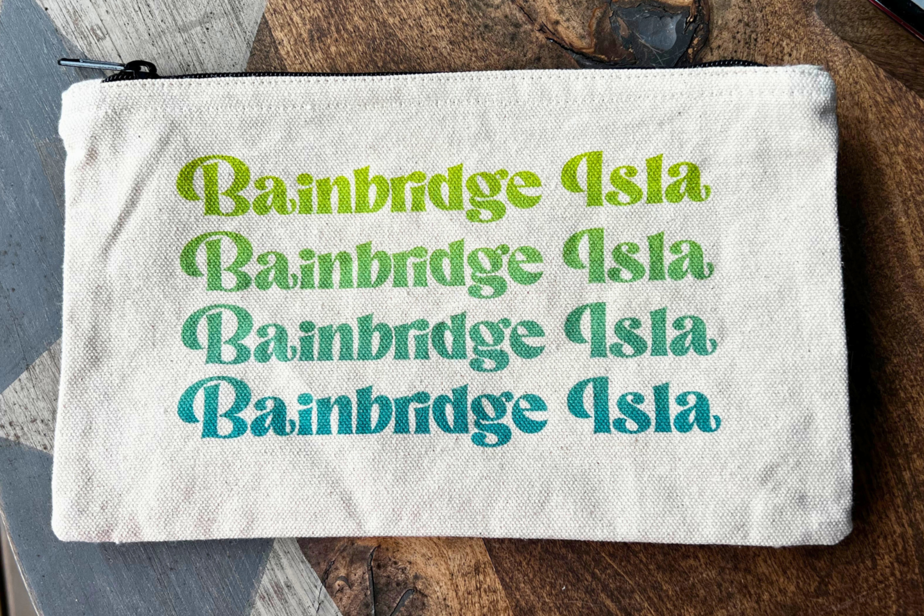 Bainbridge Pouch - Green/Teal Ombre