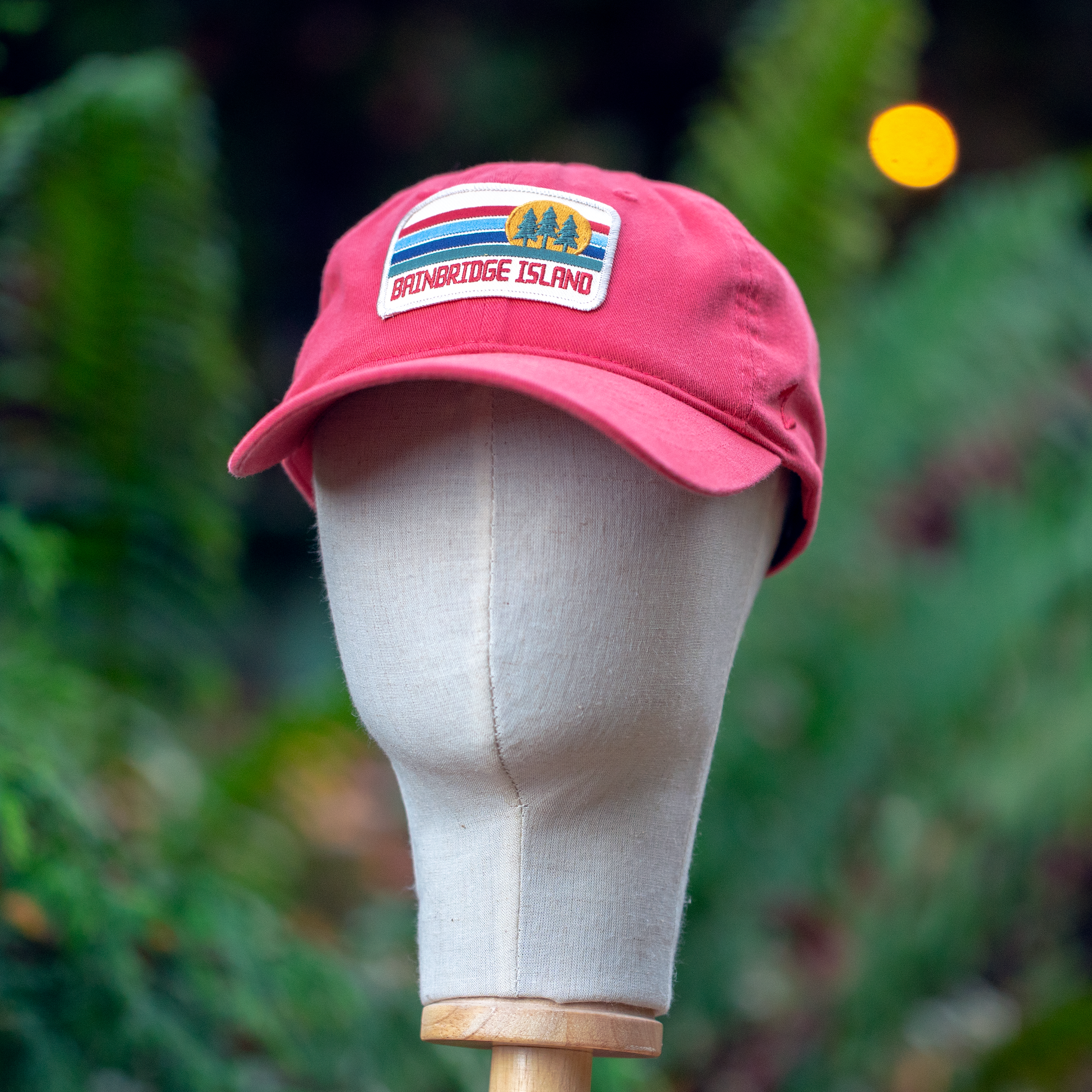 Bainbridge Island WA Vintage Patch Mauve Hat