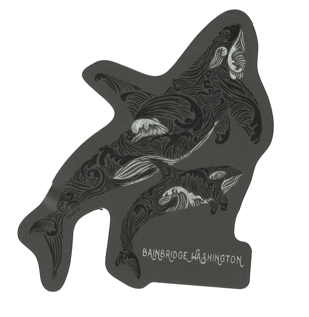 Orca Bainbridge Washington Sticker