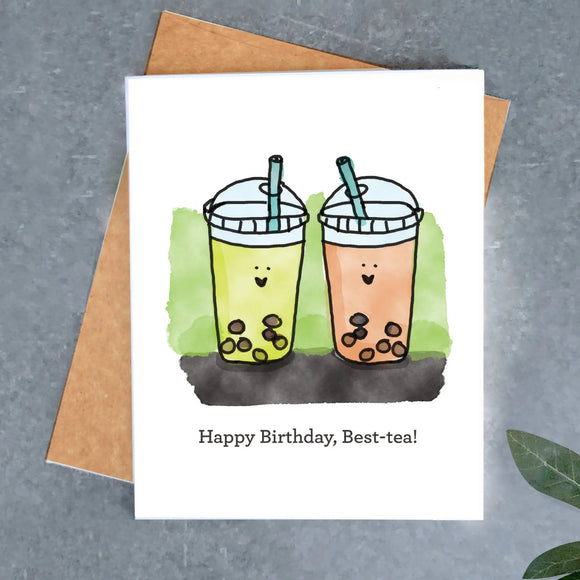 Best-Tea Birthday Card
