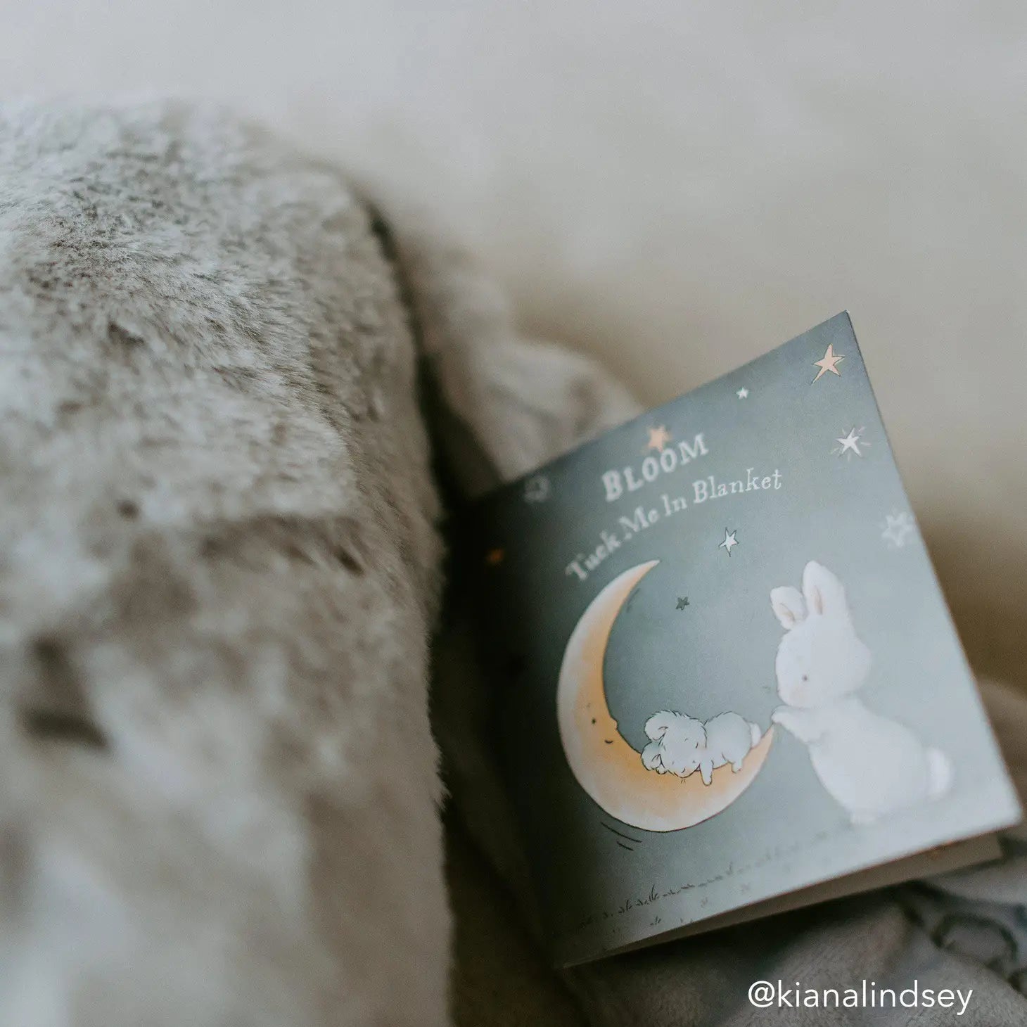 Blossom Gray Bunny Tuck Me In Blanket