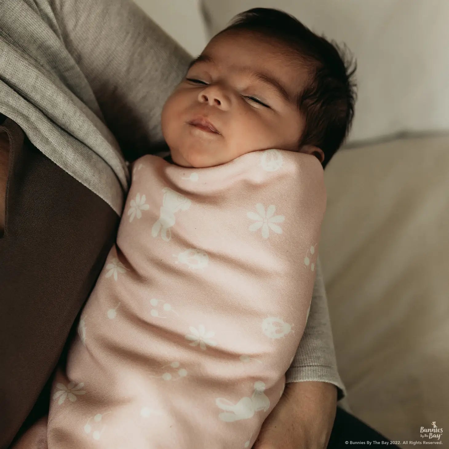 Blossom's Pink Organic Receiving Blanket