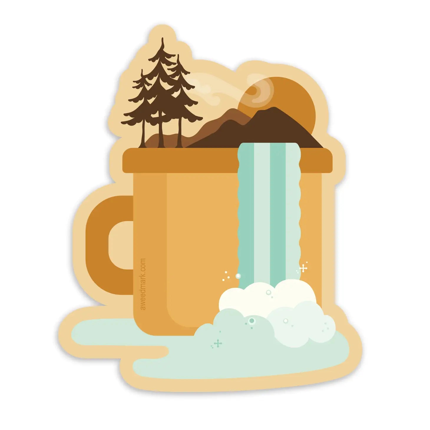 Camp Mug Nature Sticker