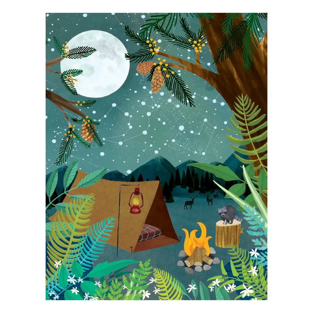 Camping in the Woods Card