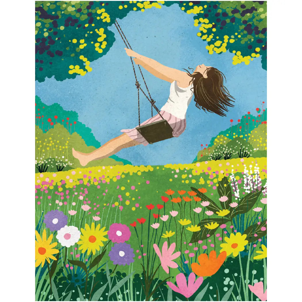 Carefree Swing Birthday Card