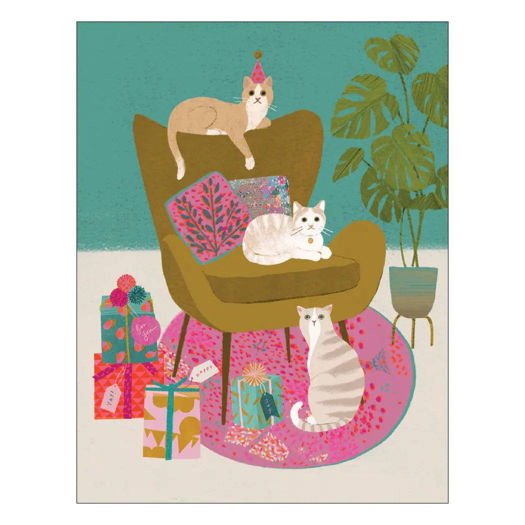 Cats on Chair Card
