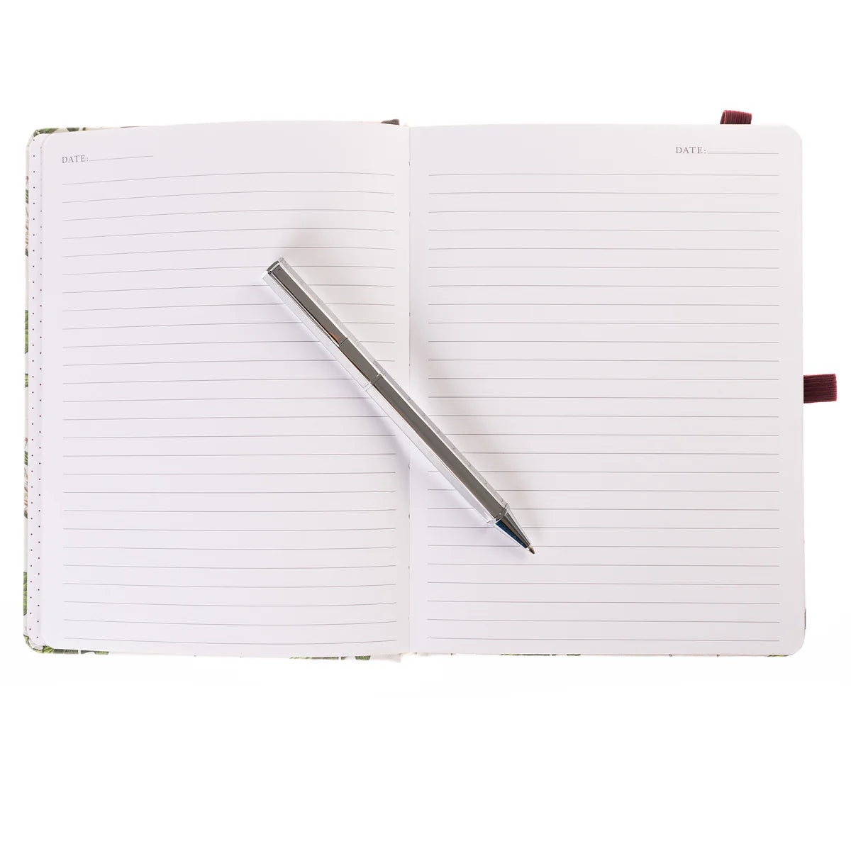 La Petite Presse Collection Cerise 6 x 8 Fabric-Covered Journal with Pen