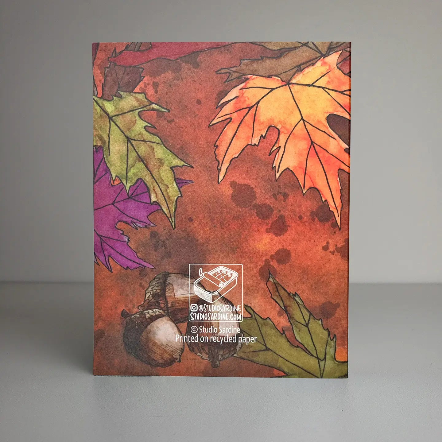 Cozy Fall Owl Blank Greeting Card