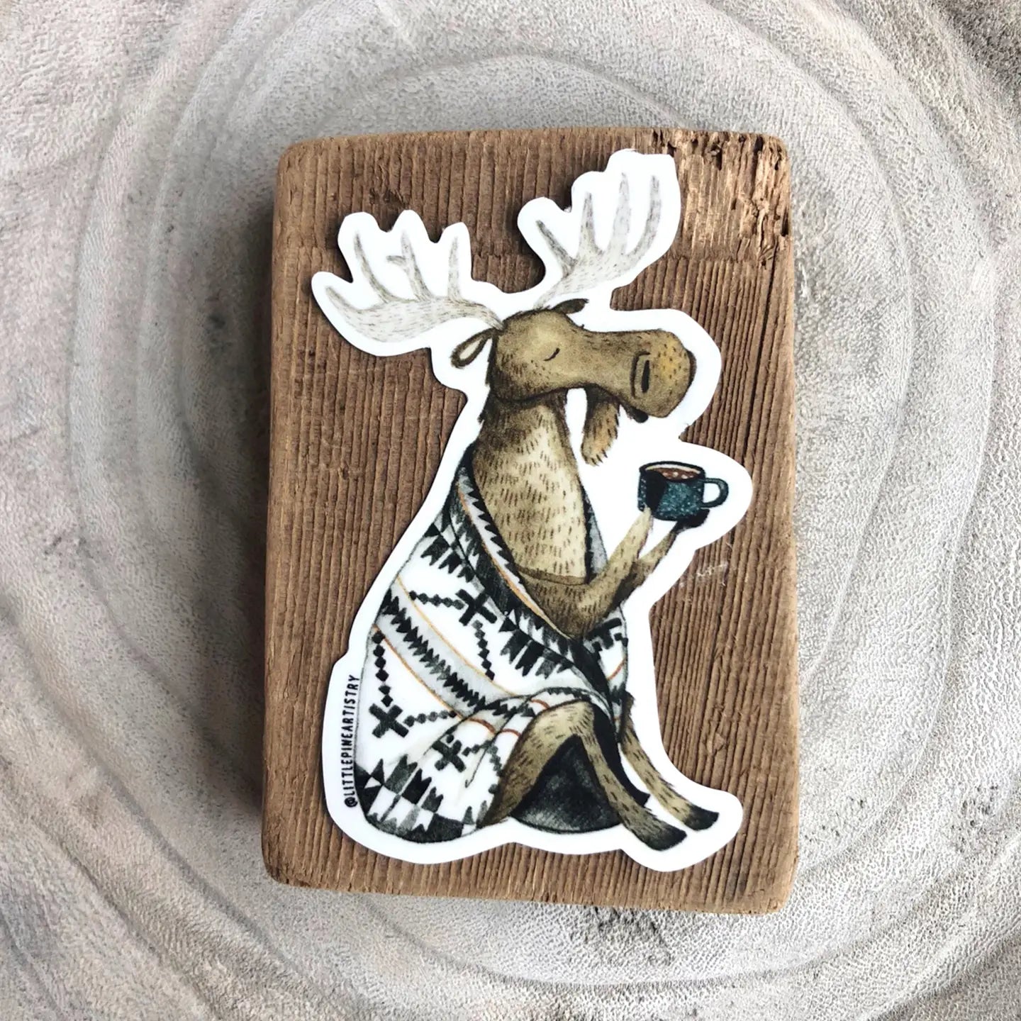 Cozy Moose Sticker