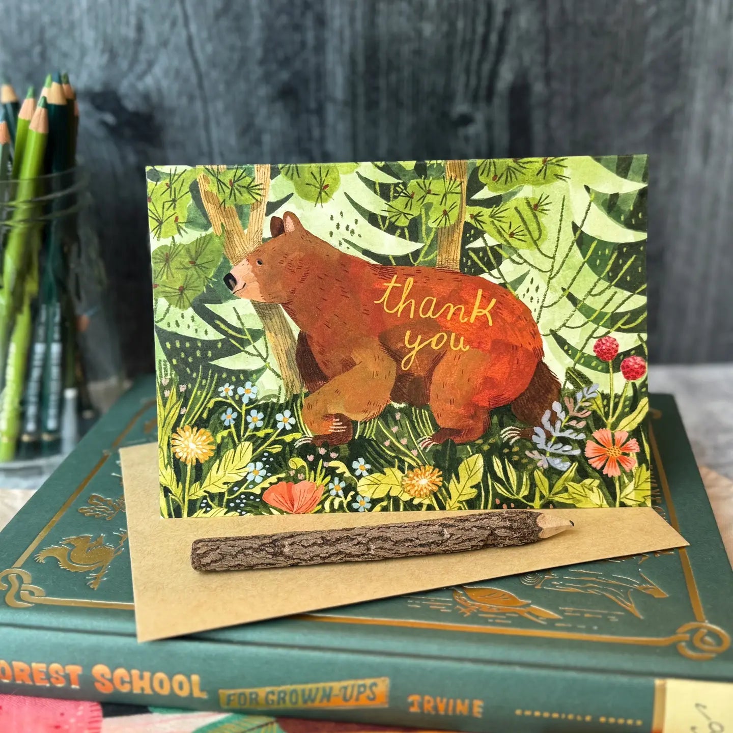 Forest Bloom Thank You Card