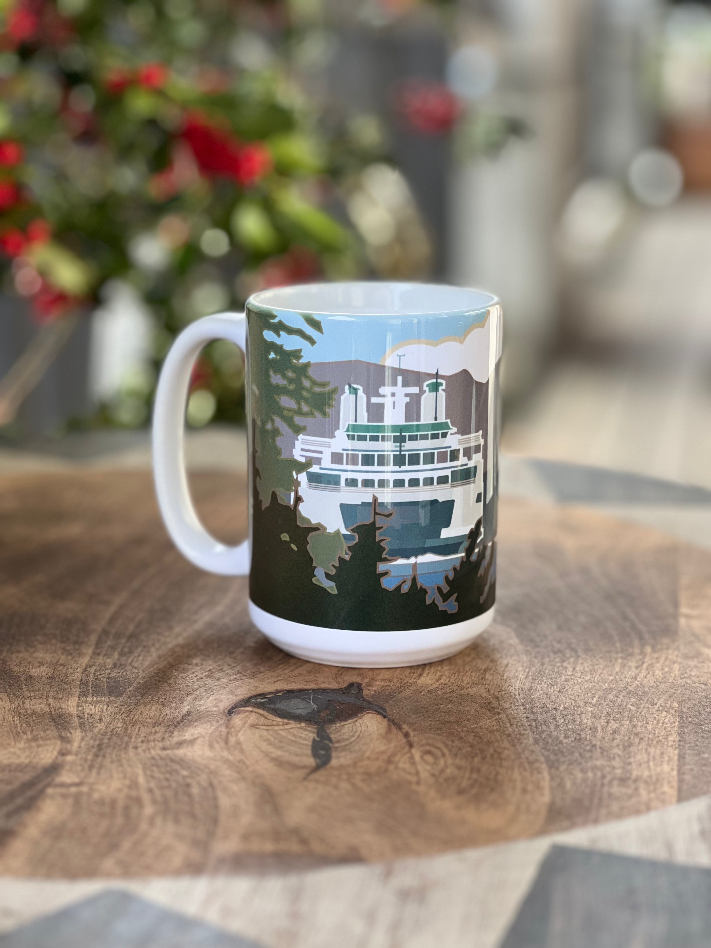 Bainbridge Island WA Ferry Mugs