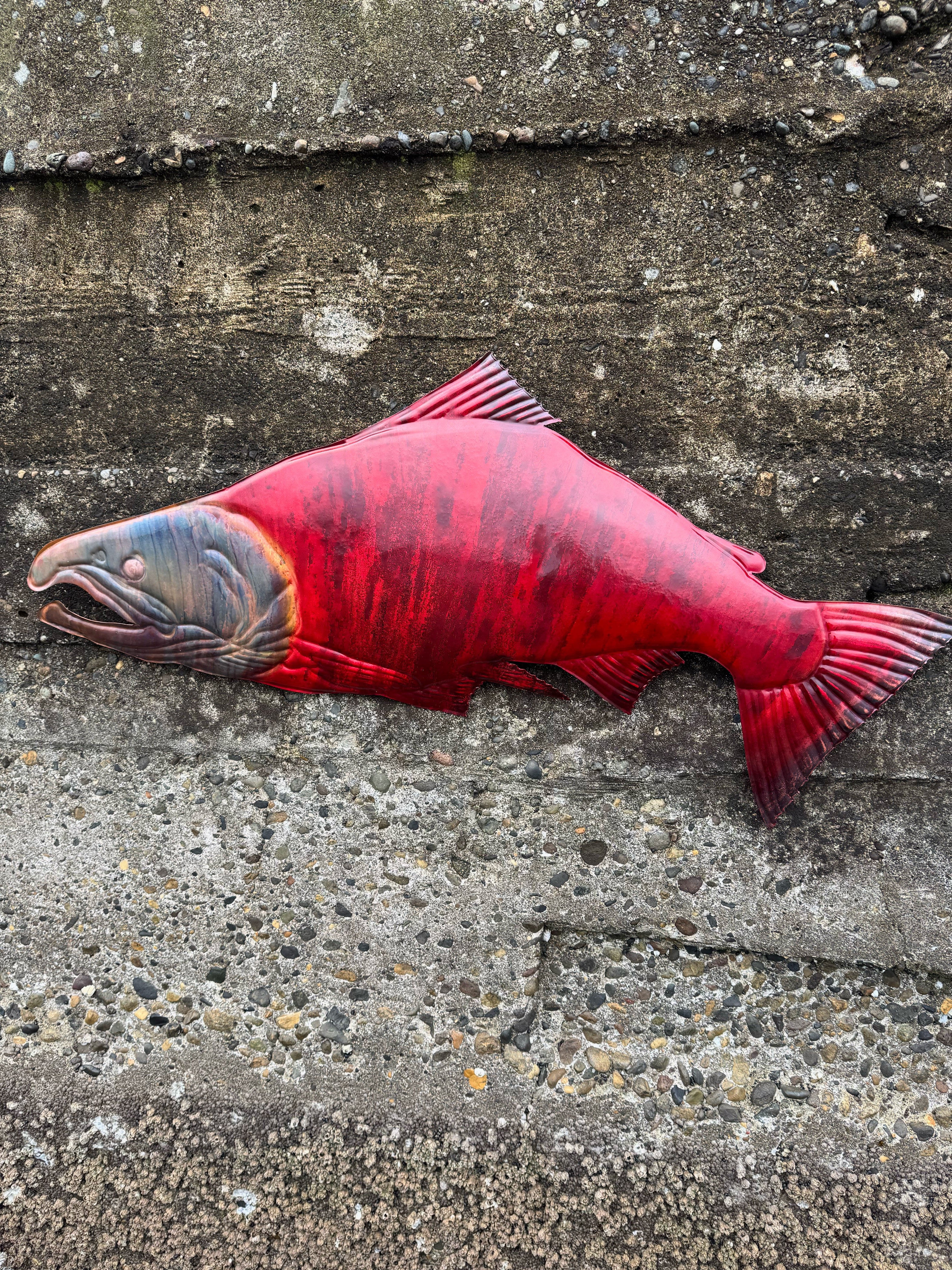 Large Sockeye Copper Salmon by Walter Massey