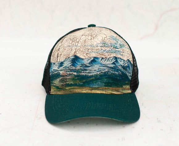 Bridger Range Mountain Trucker Hat